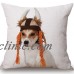 18"Cat Flower Pug Elephant Cotton Linen Pillow Cover Cushion Covers Pillow Cases   291824819840